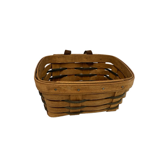 1993 Longaberger Small Key Heartland Basket 7"L x 5"W x 3.5"H - Picture 1 of 3